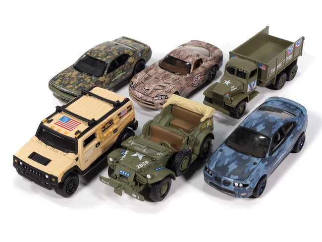 "Military" Set A of 6 pieces 2025 Release 1 Limited Edition Diecast Models by Johnny Lightning-Johnny Lightning-ModelCars.com