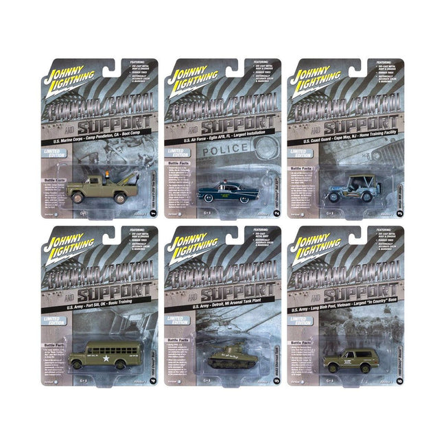 "Military" Set B of 6 pieces 2024 Release 2 Limited Edition Diecast Models by Johnny Lightning $68.09 - Johnny Lightning - ModelCars.com
