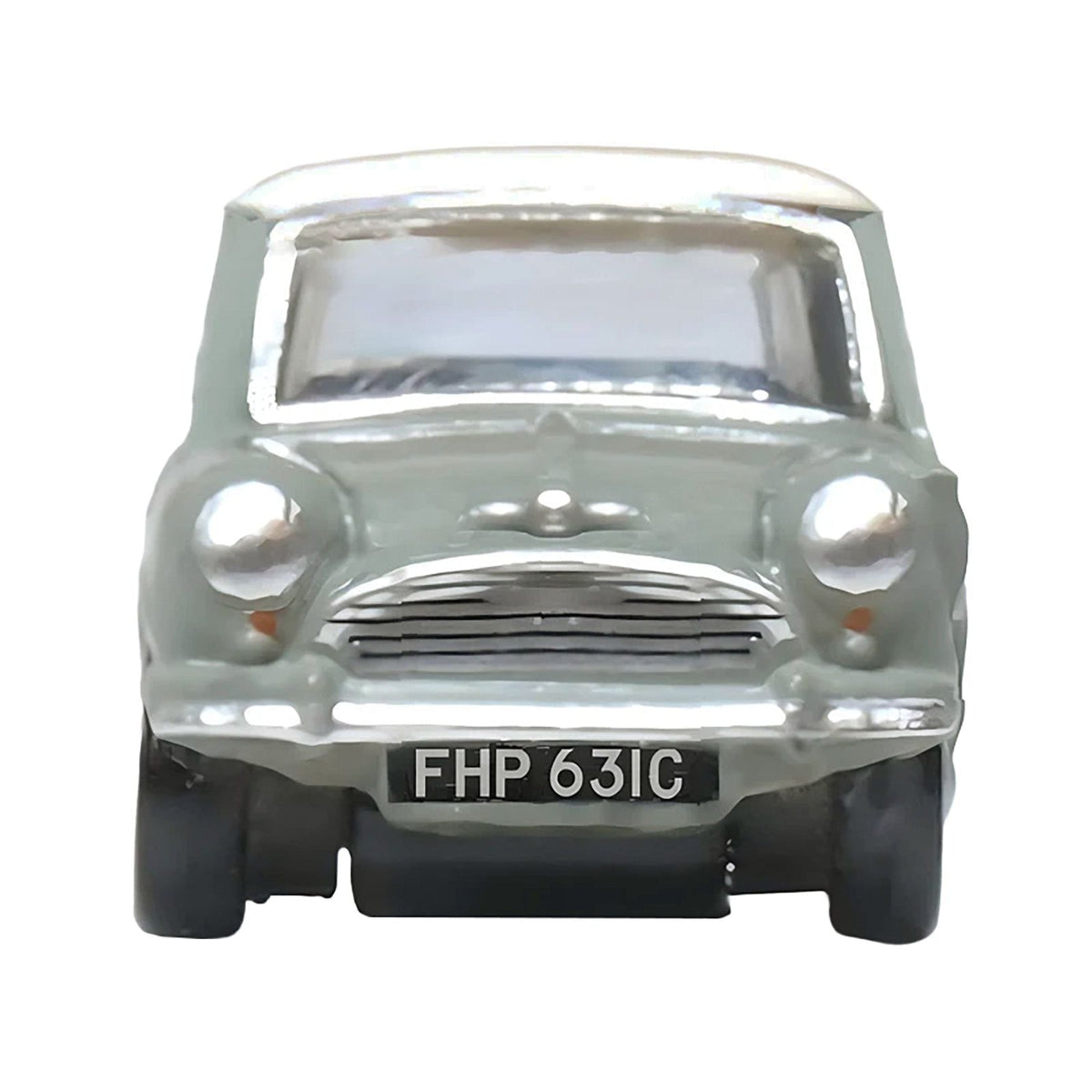 Mini Classic Tweed Gray with Cream Top 1/148 (N) Scale Diecast Model Car by Oxford Diecast-Oxford Diecast-ModelCars.com