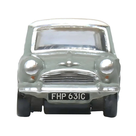 Mini Classic Tweed Gray with Cream Top 1/148 (N) Scale Diecast Model Car by Oxford Diecast-Oxford Diecast-ModelCars.com