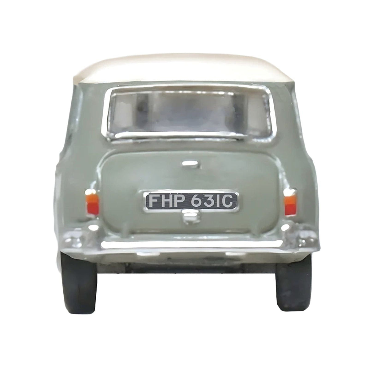 Mini Classic Tweed Gray with Cream Top 1/148 (N) Scale Diecast Model Car by Oxford Diecast-Oxford Diecast-ModelCars.com