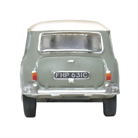Mini Classic Tweed Gray with Cream Top 1/148 (N) Scale Diecast Model Car by Oxford Diecast-Oxford Diecast-ModelCars.com