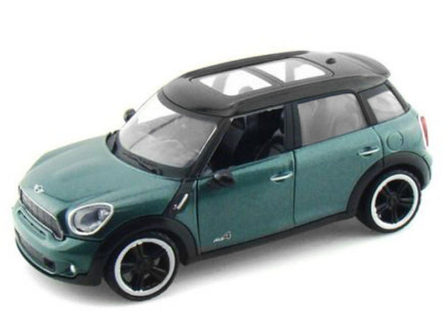 Mini Cooper S Countryman Oxford Green 1/24 Diecast Car Model by Motormax-Motormax-ModelCars.com