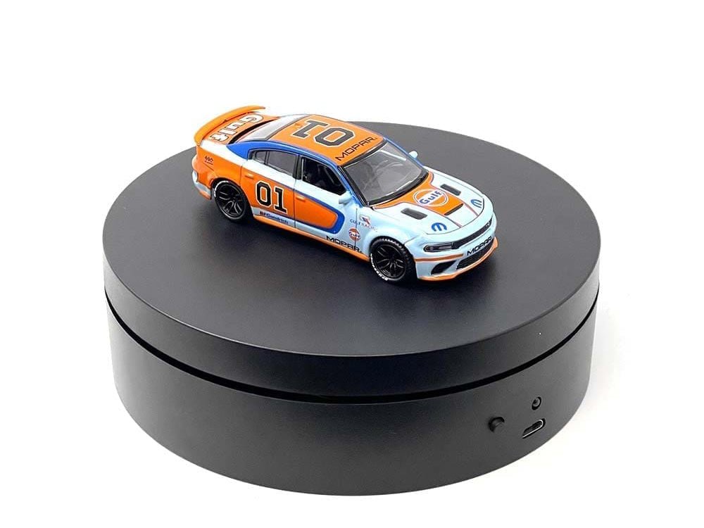 Mini Turntable Rotating Display Stand 4.75" with Black Base for 1/64 Scale Model Cars-Other-ModelCars.com