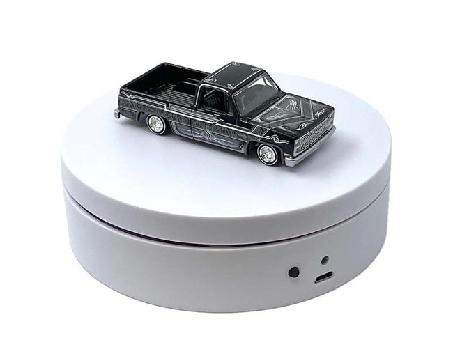 Mini Turntable Rotating Display Stand 4.75" with White Base for 1/64 Scale Model Cars-Other-ModelCars.com