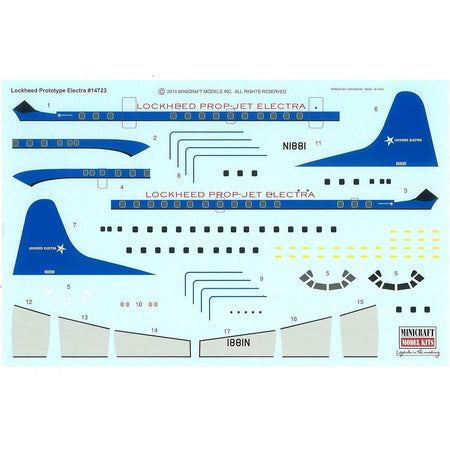 Minicraft 14723 1/144 L - 188 Electra Demonstrator - Heartland - ModelCars.com