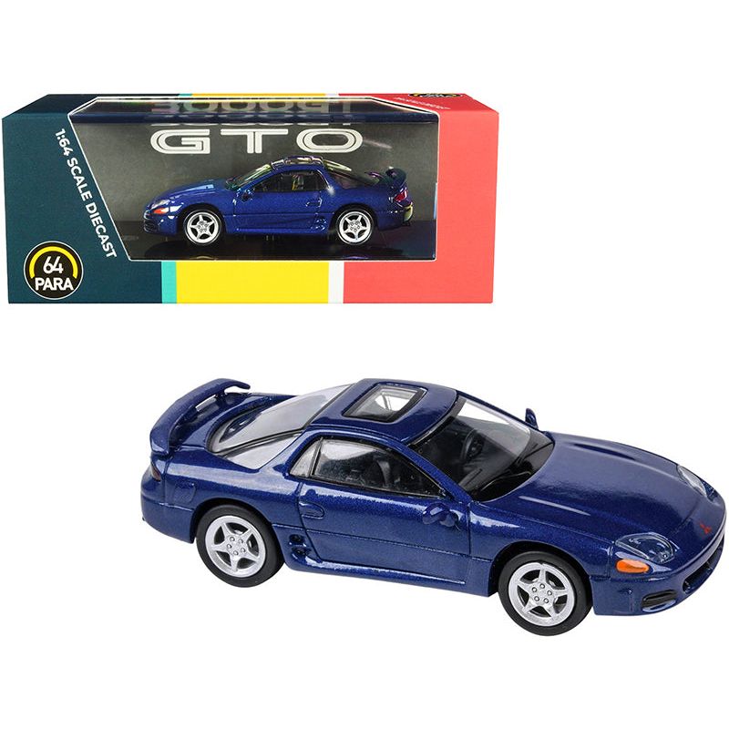 Mitsubishi 3000GT GTO with Sunroof Mariana Blue Metallic 1/64 Diecast Model Car by Paragon - Paragon - ModelCars.com