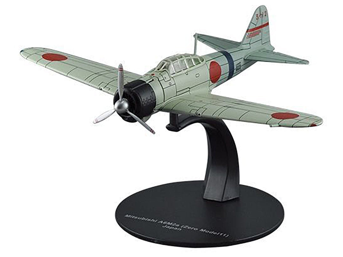 Mitsubishi A6M2a "Zero" Fighter Aircraft "Imperial Japanese Navy Air Service" 1/72 Diecast Model by DeAgostini-DeAgostini-ModelCars.com