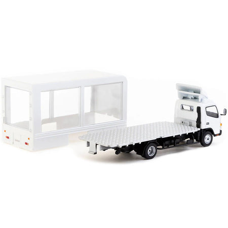 Mitsubishi Fuso Canter Mobile Display Truck RHD (Right Hand Drive) White "Truck64" Series 1/64 Diecast Model by Tarmac Works - Tarmac Works - ModelCars.com
