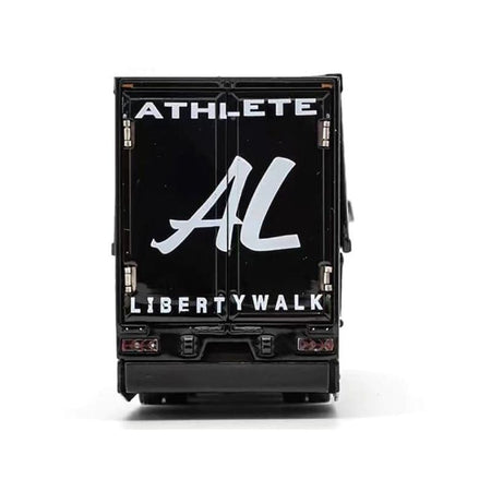 Mitsubishi Fuso Super Great Transporter RHD (Right Hand Drive) "Liberty Walk LB - Trucks" Black with Graphics 1/64 Diecast Model by GCD - GCD - ModelCars.com