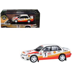 Mitsubishi Galant VR-4 RHD (Right Hand Drive) #1 Ross Dunkerton - Fred Gocentas Winner "APRC Rally Malaysia" (1991) 1/64 Diecast Model Car by Paragon