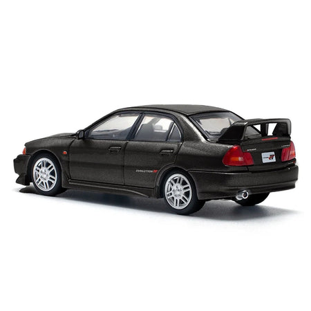 Mitsubishi Lancer Evolution IV RHD (Right Hand Drive) Pyrenees Black Pearl 1/64 Diecast Model Car by Pop Race-Pop Race-ModelCars.com
