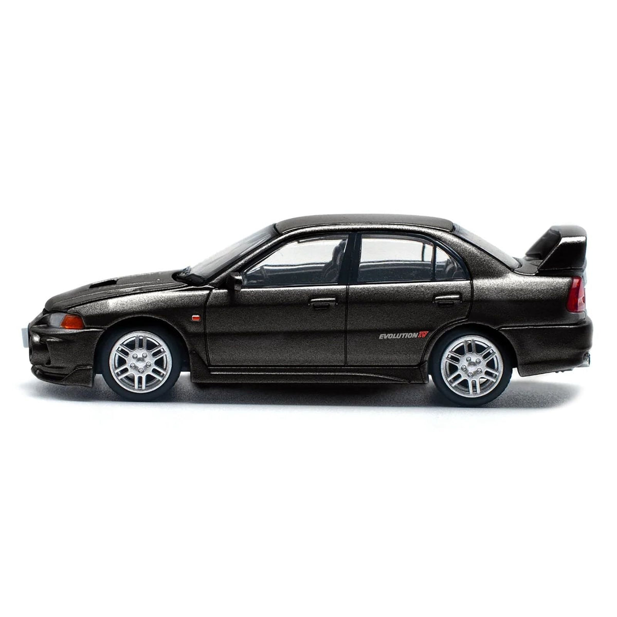 Mitsubishi Lancer Evolution IV RHD (Right Hand Drive) Pyrenees Black Pearl 1/64 Diecast Model Car by Pop Race-Pop Race-ModelCars.com