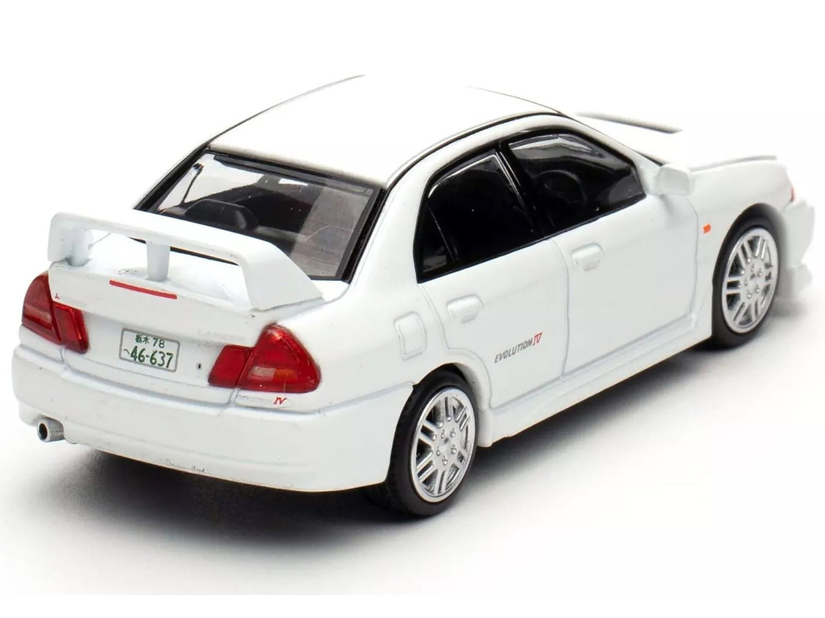 Mitsubishi Lancer Evolution IV RHD (Right Hand Drive) White "Indonesia Diecast Expo 2024 Exclusive" 1/64 Diecast Model Car by Pop Race-Pop Race-ModelCars.com