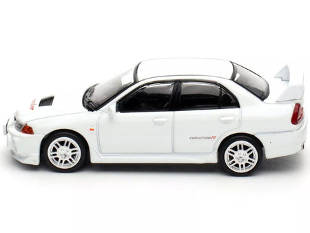 Mitsubishi Lancer Evolution IV RHD (Right Hand Drive) White "Indonesia Diecast Expo 2024 Exclusive" 1/64 Diecast Model Car by Pop Race-Pop Race-ModelCars.com