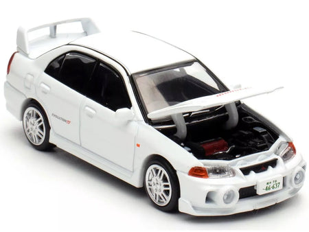 Mitsubishi Lancer Evolution IV RHD (Right Hand Drive) White "Indonesia Diecast Expo 2024 Exclusive" 1/64 Diecast Model Car by Pop Race-Pop Race-ModelCars.com