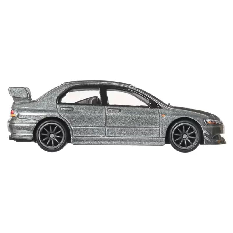 Mitsubishi Lancer Evolution IX Gray Metallic "Ronin Run II" Series Diecast Model Car by Hot Wheels-Hotwheels-ModelCars.com
