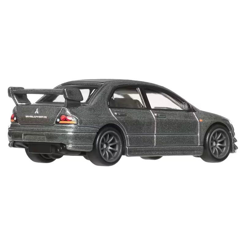 Mitsubishi Lancer Evolution IX Gray Metallic "Ronin Run II" Series Diecast Model Car by Hot Wheels-Hotwheels-ModelCars.com