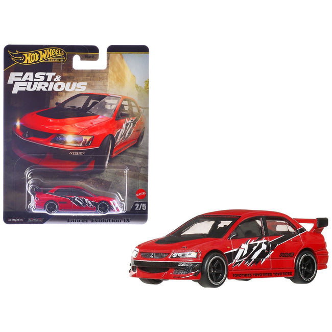 Mitsubishi Lancer Evolution IX Red with Graphics "The Fast and the Furious: Tokyo Drift" (2006) Movie "Fast & Furious" Series Diecast Model Car by Hot Wheels-Hotwheels-ModelCars.com
