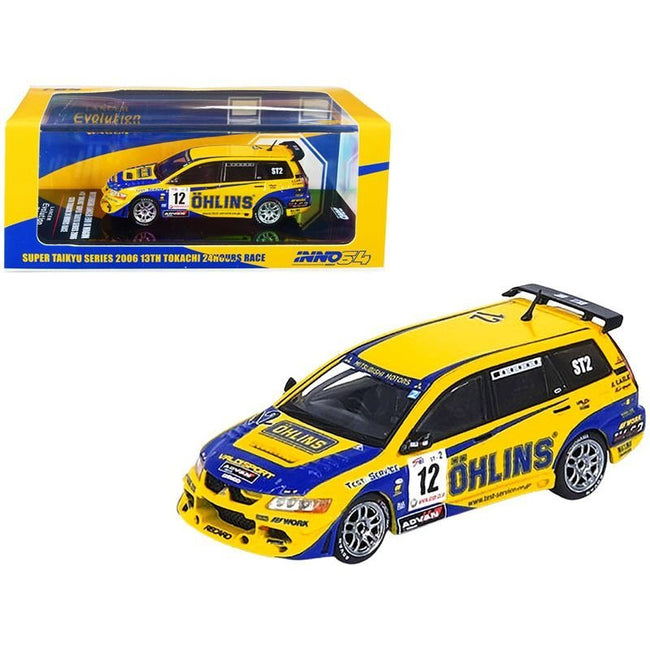 Mitsubishi Lancer Evolution IX Wagon RHD (Right Hand Drive) 12 Super Taikyu Series 13th Tokachi 24H Race (2006) 1/64 Diecast Model Car by Inno Models-Inno Models-ModelCars.com