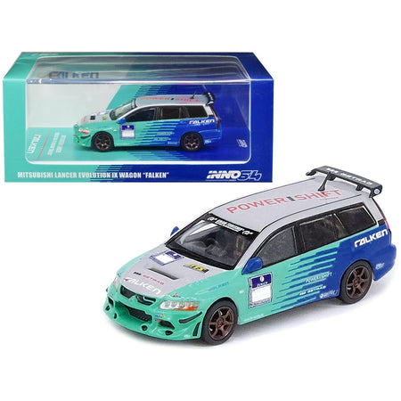 Mitsubishi Lancer Evolution IX Wagon RHD (Right Hand Drive) "Falken" Livery 1/64 Diecast Model Car by Inno Models - Inno Models - ModelCars.com
