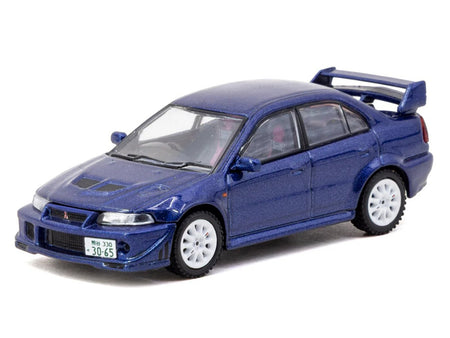 Mitsubishi Lancer Evolution VI RHD (Right Hand Drive) "Tommi Makinen Edition" Blue Metallic "Road64" Series 1/64 Diecast Model by Tarmac Works-Tarmac Works-ModelCars.com
