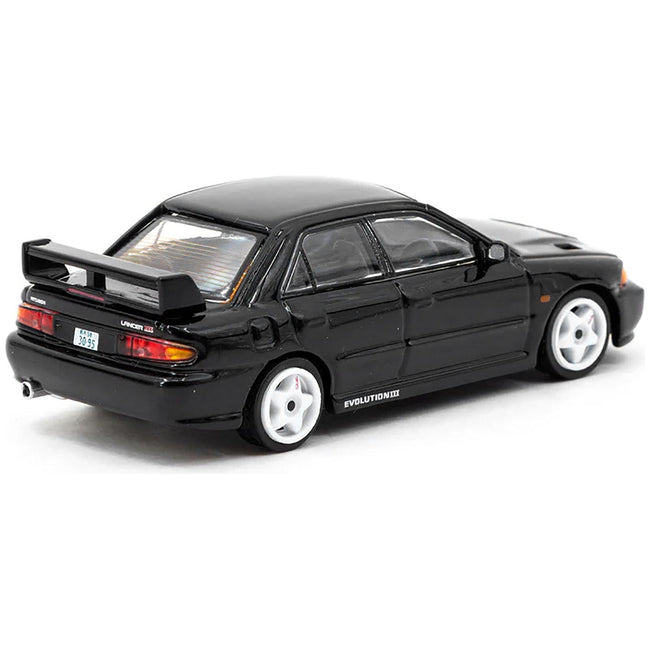 Mitsubishi Lancer GSR Evolution III RHD (Right Hand Drive) Black "Global64" Series 1/64 Diecast Model by Tarmac Works-Tarmac Works-ModelCars.com