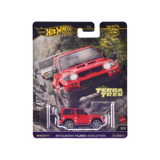 Mitsubishi Pajero Evolution RHD (Right Hand Drive) Red "Terra Trek" Series Diecast Model Car by Hot Wheels-Hotwheels-ModelCars.com