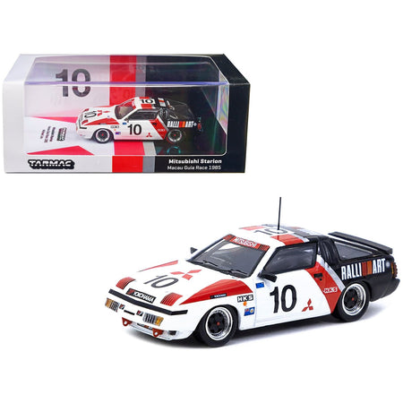 Mitsubishi Starion RHD (Right Hand Drive) 10 Michael Lieu 3rd Place "Macau Guia Race" (1985) "Hobby64" 1/64 Diecast Model Car by Tarmac Works - Tarmac Works - ModelCars.com