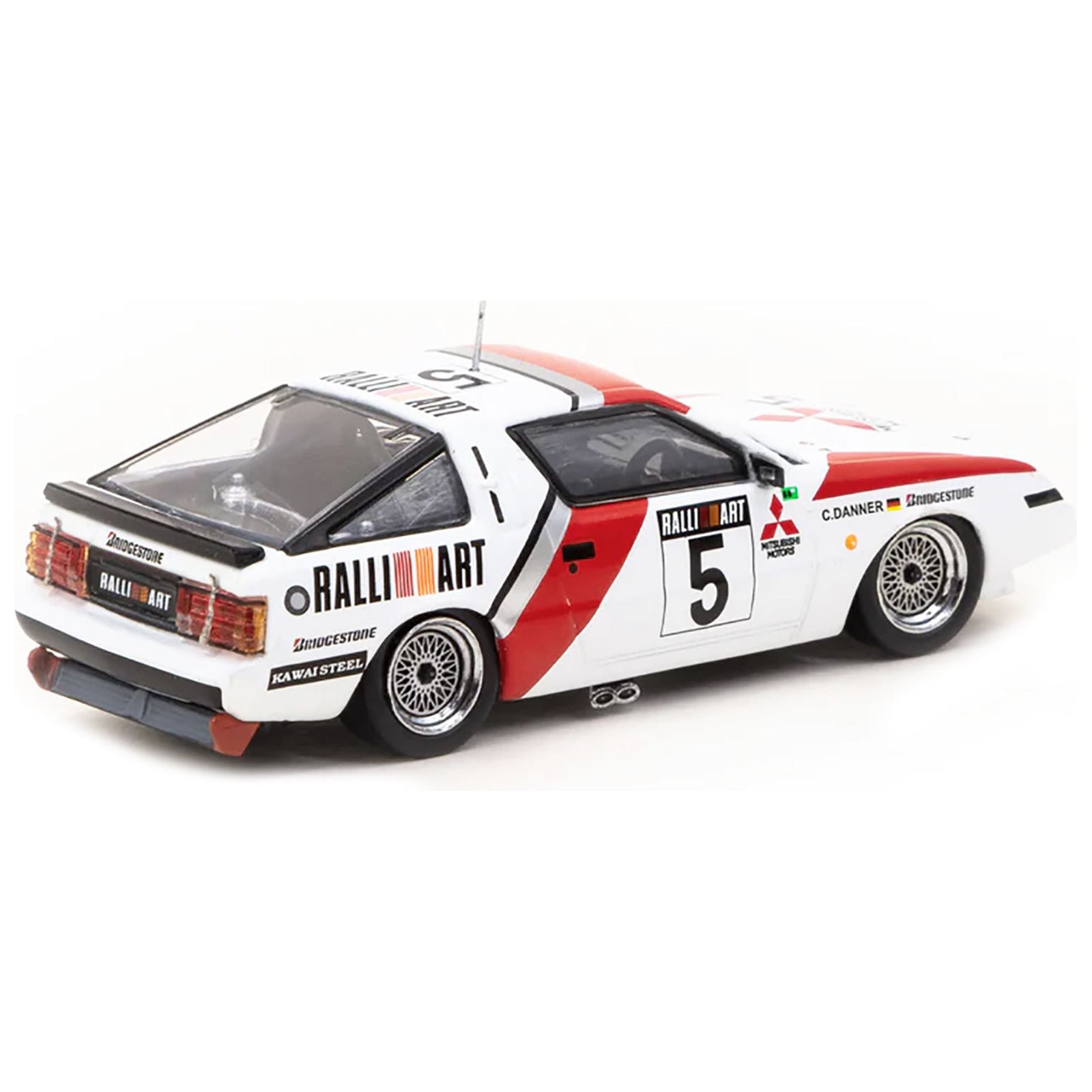 Mitsubishi Starion RHD (Right Hand Drive) 5 Christian Danner "Macau Guia Race" (1988) "Hobby64" Series 1/64 Diecast Model Car by Tarmac Works - Tarmac Works - ModelCars.com