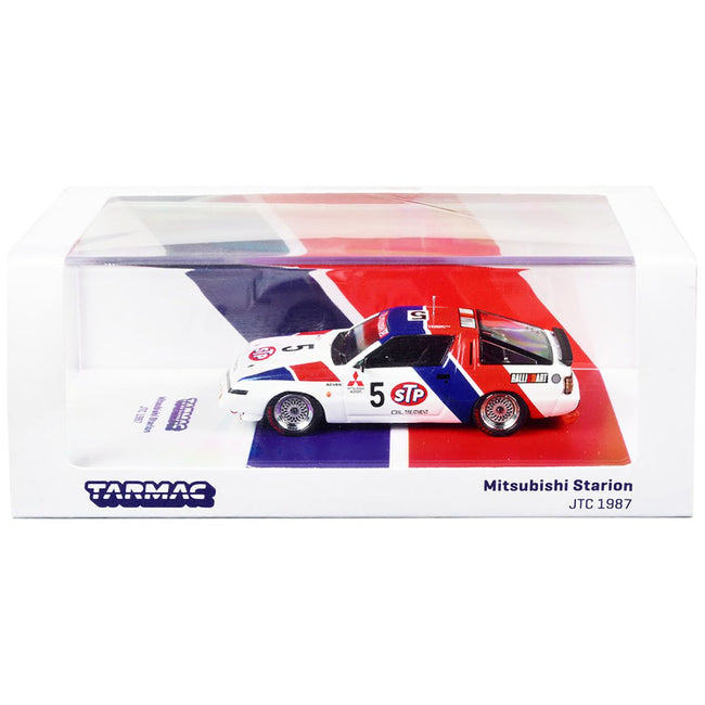 Mitsubishi Starion RHD (Right Hand Drive) 5 Kuminitsu Takahashi - Akihiko Nakaya "Japanese Touring Car Championship" (1987) 1/64 Diecast Model Car by Tarmac Works - Tarmac Works - ModelCars.com