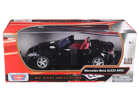 2005 Mercedes SLK55 AMG Black 1/18 Diecast Model Car by Motormax - view 3