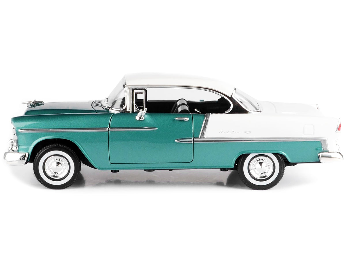 1955 Chevrolet Bel Air Hard Top Black 1/18 Diecast Car Model by Motormax - view 2