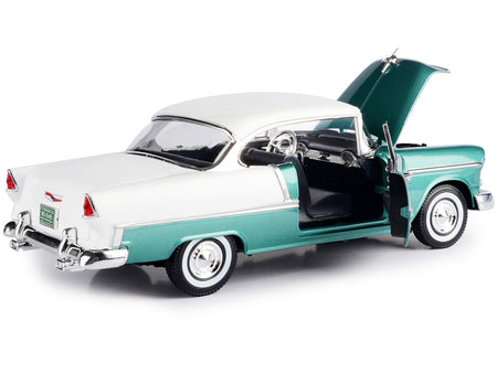 1955 Chevrolet Bel Air Hard Top Black 1/18 Diecast Car Model by Motormax - view 3