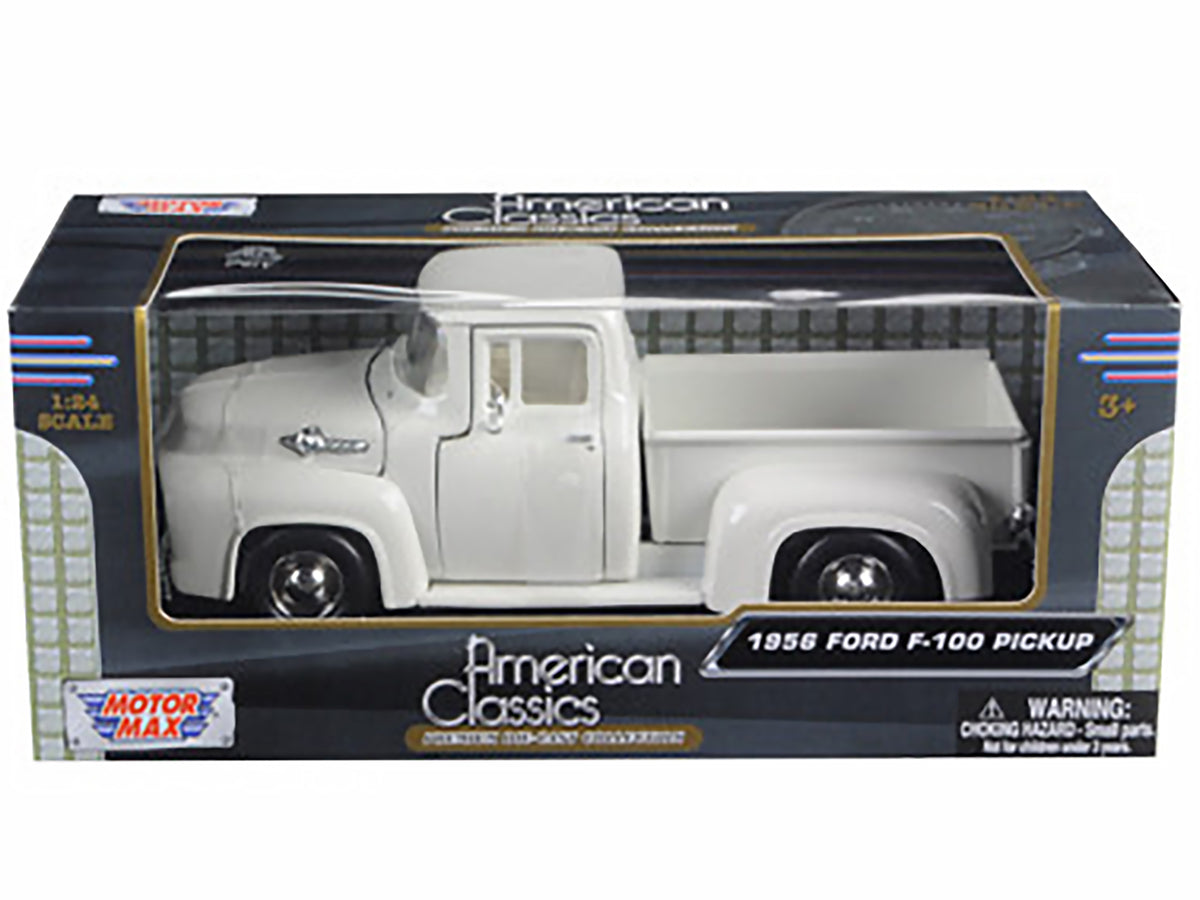 1956 Ford F-100 Pickup Red 1/24 Diecast Model Car by Motormax - view 3