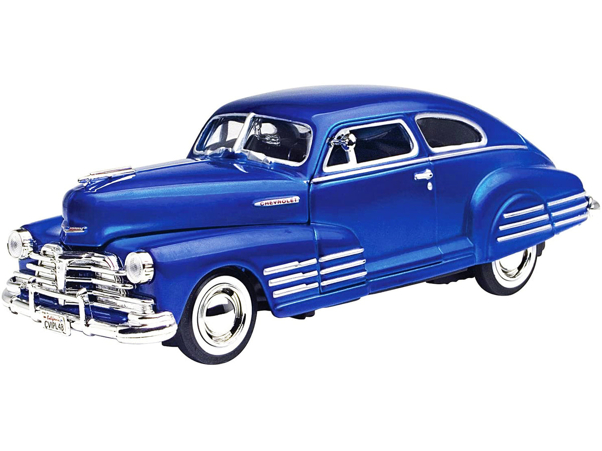 1948 Chevrolet Aerosedan Fleetline Blue 1/24 Diecast Model Car by Motormax - view 2