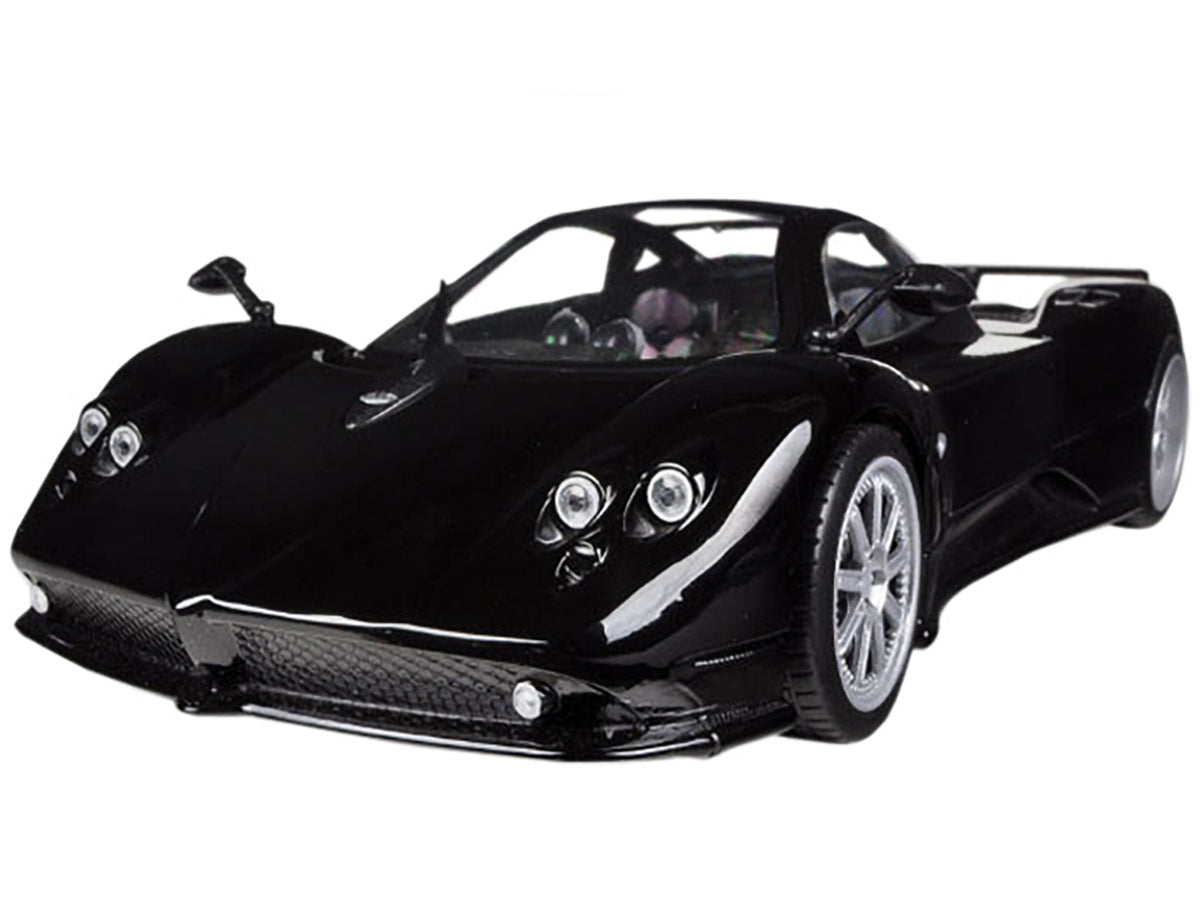 Pagani Zonda F Black 1/18 Diecast Car Model by Motormax - view 2