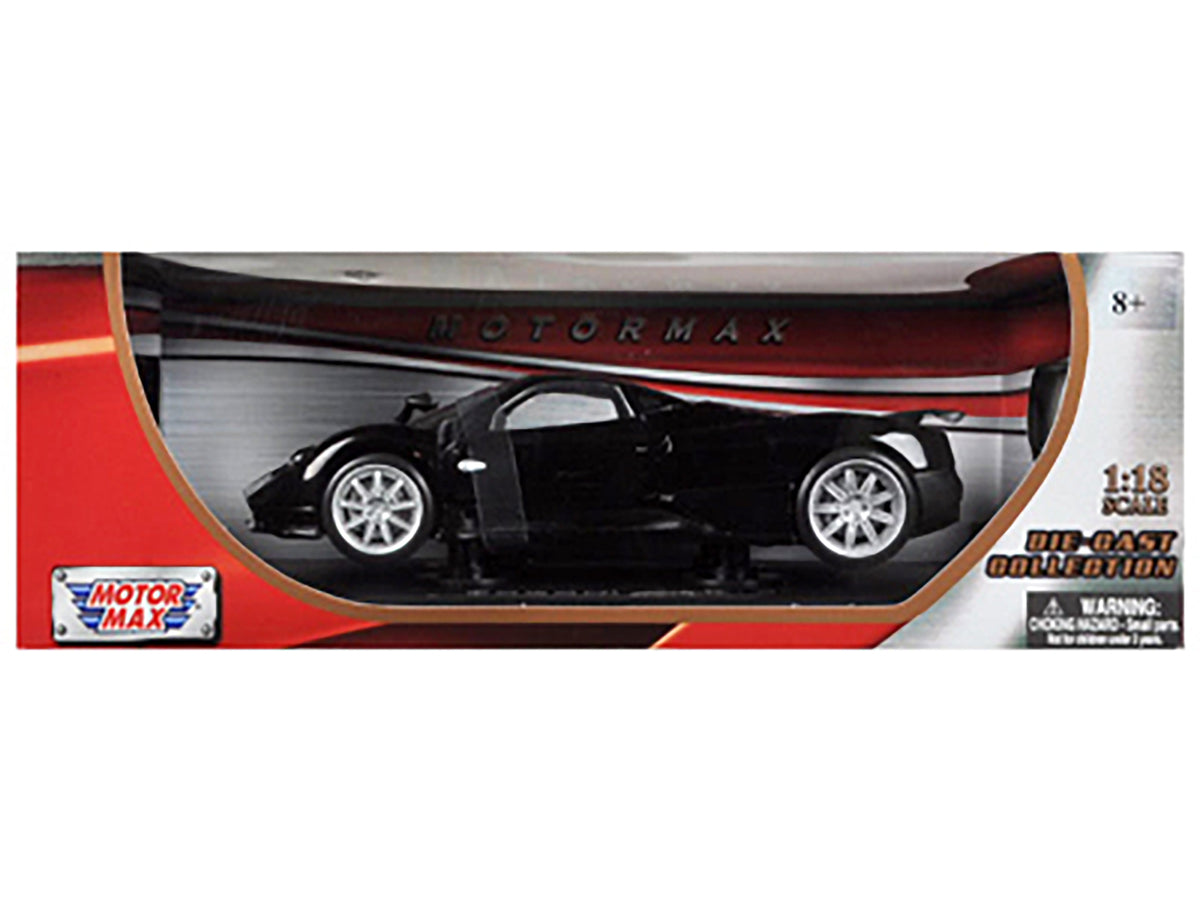 Pagani Zonda F Black 1/18 Diecast Car Model by Motormax - view 3