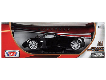 Pagani Zonda F Black 1/18 Diecast Car Model by Motormax - view 3