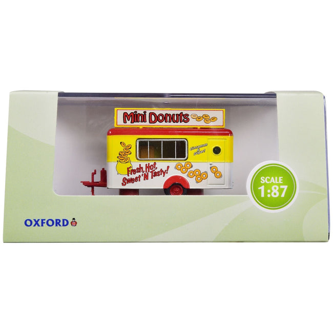 Mobile Food Trailer "Mini Donuts" 1/87 (HO) Scale Diecast Model by Oxford Diecast-Oxford Diecast-ModelCars.com