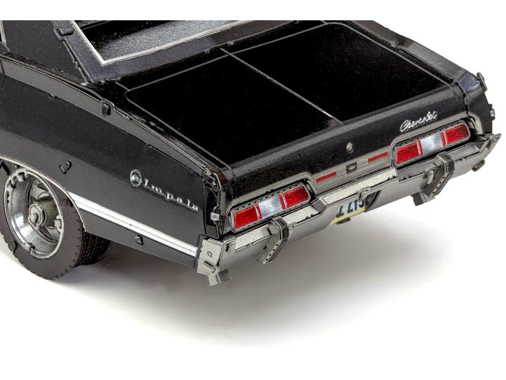 Model Kit 1967 Chevrolet Impala Black (Moderate Difficulty) Steel Model by Metal Earth-Metal Earth-ModelCars.com