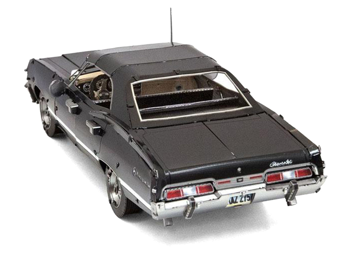 Model Kit 1967 Chevrolet Impala Black (Moderate Difficulty) Steel Model by Metal Earth-Metal Earth-ModelCars.com