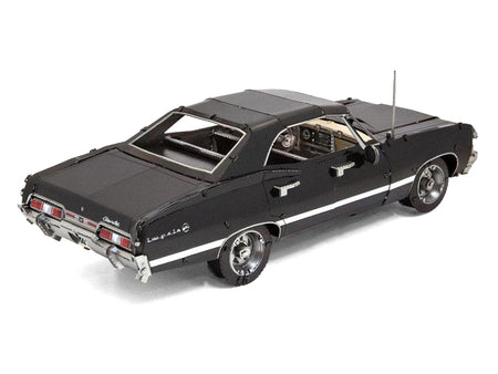 Model Kit 1967 Chevrolet Impala Black (Moderate Difficulty) Steel Model by Metal Earth-Metal Earth-ModelCars.com
