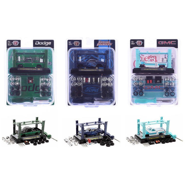 Model Kit 3 piece Car Set Release 73 Limited Edition to 9000 pieces Worldwide 1/64 Diecast Model Cars by M2 Machines-M2-ModelCars.com