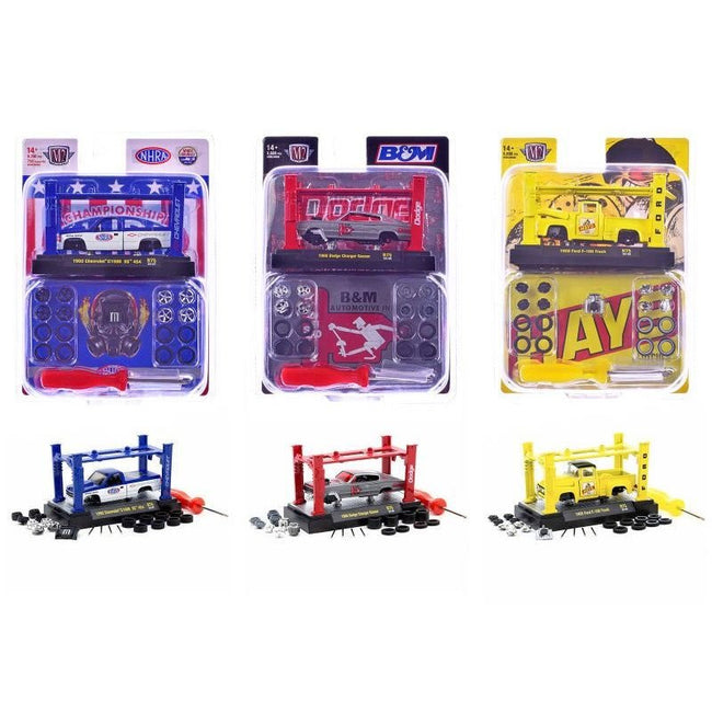 Model Kit 3 piece Car Set Release 75 Limited Edition to 10000 pieces Worldwide 1/64 Diecast Model Cars by M2 Machines-M2-ModelCars.com