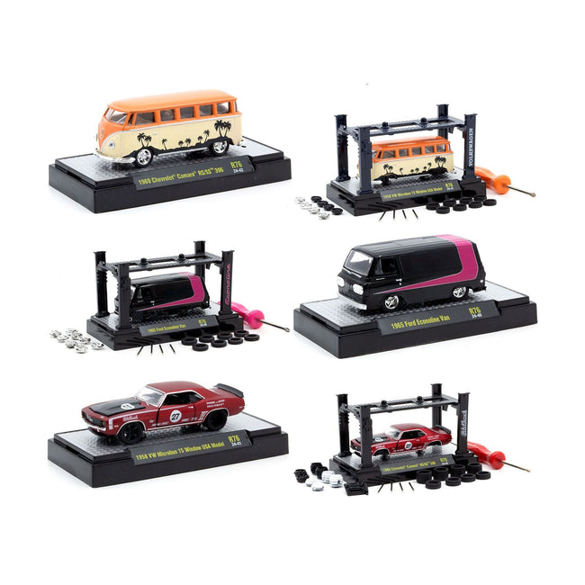 Model Kit 3 piece Car Set Release 76 Limited Edition to 9600 pieces Worldwide 1/64 Diecast Model Cars by M2 Machines-M2-ModelCars.com