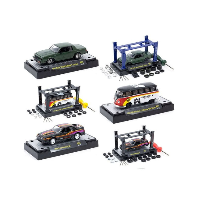 Model Kit 3 piece Car Set Release 81 Limited Edition to 9600 pieces Worldwide 1/64 Diecast Model Cars by M2 Machines-M2-ModelCars.com