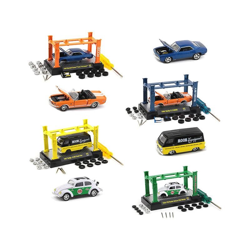 Model Kit 4 piece Car Set Release 35 Limited Edition to 7500 pieces Worldwide 1/64 Diecast Model Cars by M2 Machines - M2 - ModelCars.com