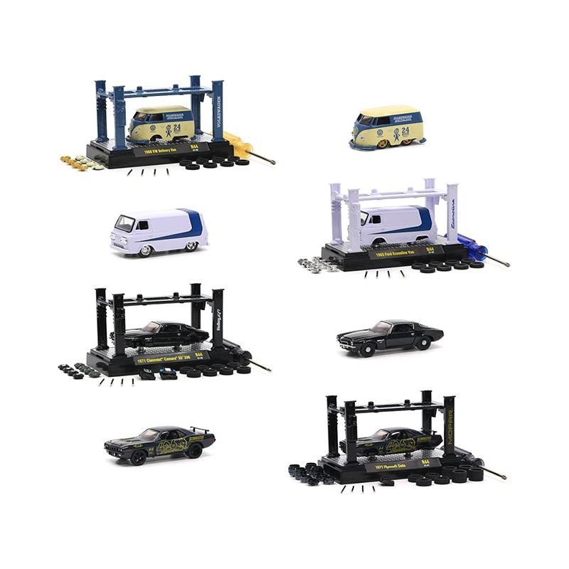 Model Kit 4 piece Car Set Release 44 Limited Edition to 9400 pieces Worldwide 1/64 Diecast Model Cars by M2 Machines - M2 - ModelCars.com