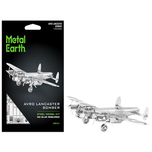Model Kit Avro Lancaster Bomber Aircraft "Royal Air Force" (Moderate Difficulty) Steel Model by Metal Earth